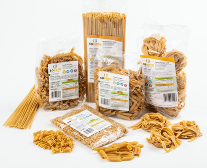"BOX MIX PASTA" Pasta Low Carb e RISO per Dieta Keto | Proteica | 1% Zuccheri | 36% Proteine-0