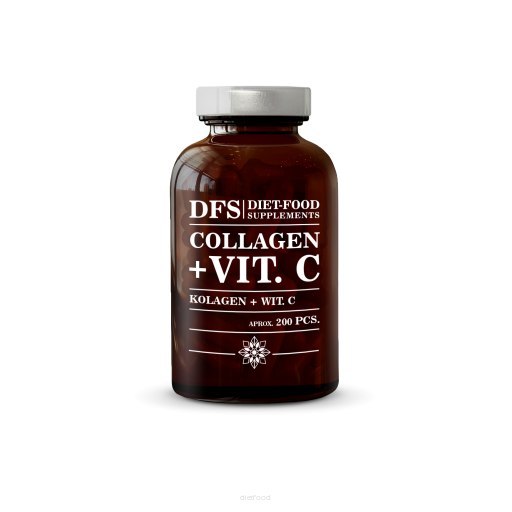 Collagène + Vitamine C 300 mg – 200 Capsules | Complément Alimentaire