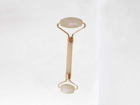 Roller pierre quartz rose pour massage facial